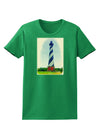 TooLoud Watercolor Lighthouse 1 Womens Dark T-Shirt-TooLoud-Kelly-Green-X-Small-Davson Sales