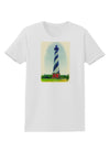 TooLoud Watercolor Lighthouse 1 Womens T-Shirt-Womens T-Shirt-TooLoud-White-X-Small-Davson Sales