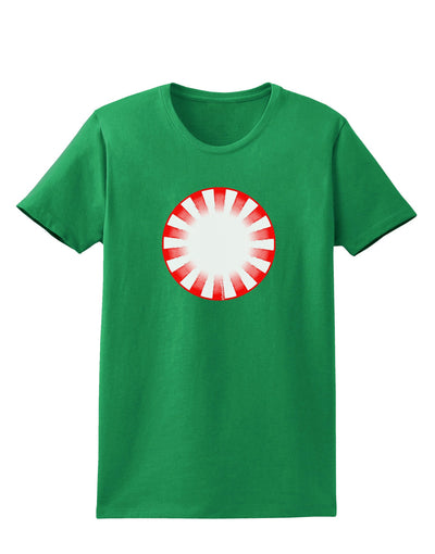 TooLoud Watercolor Peppermint Womens Dark T-Shirt-TooLoud-Kelly-Green-X-Small-Davson Sales