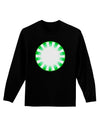 TooLoud Watercolor Spearmint Adult Long Sleeve Dark T-Shirt-TooLoud-Black-Small-Davson Sales