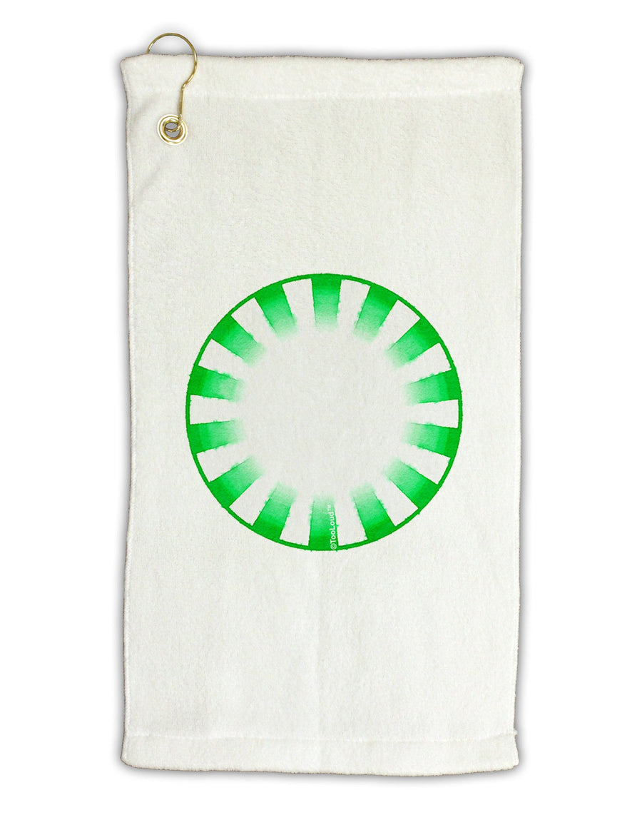 TooLoud Watercolor Spearmint Micro Terry Gromet Golf Towel 11&#x22;x19-Golf Towel-TooLoud-White-Davson Sales