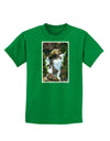 TooLoud Waterfall Watercolor Childrens Dark T-Shirt-Childrens T-Shirt-TooLoud-Kelly-Green-X-Small-Davson Sales