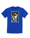 TooLoud Waterfall Watercolor Childrens Dark T-Shirt-Childrens T-Shirt-TooLoud-Royal-Blue-X-Small-Davson Sales