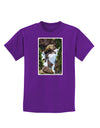 TooLoud Waterfall Watercolor Childrens Dark T-Shirt-Childrens T-Shirt-TooLoud-Purple-X-Small-Davson Sales