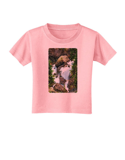 TooLoud Waterfall Watercolor Toddler T-Shirt-Toddler T-Shirt-TooLoud-Candy-Pink-2T-Davson Sales