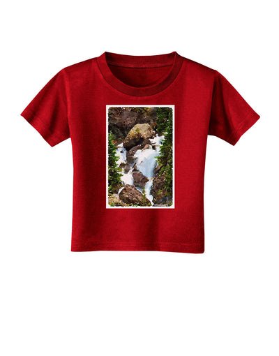 TooLoud Waterfall Watercolor Toddler T-Shirt Dark-Toddler T-Shirt-TooLoud-Red-2T-Davson Sales