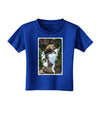 TooLoud Waterfall Watercolor Toddler T-Shirt Dark-Toddler T-Shirt-TooLoud-Royal-Blue-2T-Davson Sales