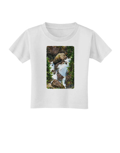 TooLoud Waterfall Watercolor Toddler T-Shirt-Toddler T-Shirt-TooLoud-White-2T-Davson Sales