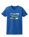 TooLoud Welcome to Palm Springs Collage Womens Dark T-Shirt-TooLoud-Royal-Blue-X-Small-Davson Sales