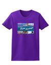 TooLoud Welcome to Palm Springs Collage Womens Dark T-Shirt-TooLoud-Purple-X-Small-Davson Sales