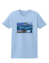 TooLoud Welcome to Palm Springs Collage Womens T-Shirt-Womens T-Shirt-TooLoud-Light-Blue-X-Small-Davson Sales