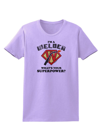 TooLoud Welder - Superpower Womens T-Shirt-Womens T-Shirt-TooLoud-Lavender-X-Small-Davson Sales