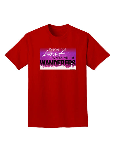 TooLoud We're All Just Wanderers Adult Dark T-Shirt-Mens T-Shirt-TooLoud-Red-Small-Davson Sales