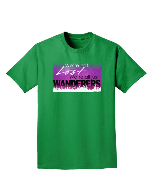 TooLoud We're All Just Wanderers Adult Dark T-Shirt-Mens T-Shirt-TooLoud-Kelly-Green-Small-Davson Sales
