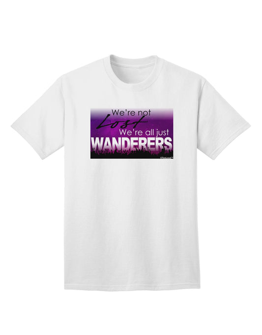 TooLoud We're All Just Wanderers Adult T-Shirt-Mens T-Shirt-TooLoud-White-Small-Davson Sales