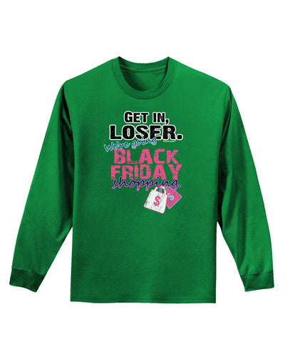 TooLoud We're going Black Friday Shopping Adult Long Sleeve Dark T-Shirt-TooLoud-Kelly-Green-Small-Davson Sales