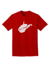 TooLoud West Virginia - United States Shape Adult Dark T-Shirt-Mens T-Shirt-TooLoud-Red-Small-Davson Sales