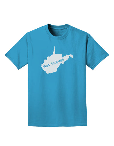 TooLoud West Virginia - United States Shape Adult Dark T-Shirt-Mens T-Shirt-TooLoud-Turquoise-Small-Davson Sales