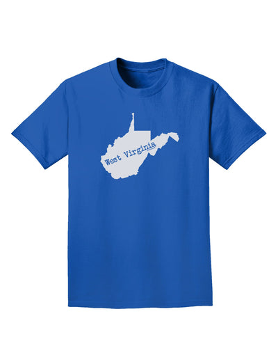 TooLoud West Virginia - United States Shape Adult Dark T-Shirt-Mens T-Shirt-TooLoud-Royal-Blue-Small-Davson Sales