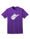 TooLoud West Virginia - United States Shape Adult Dark T-Shirt-Mens T-Shirt-TooLoud-Purple-Small-Davson Sales