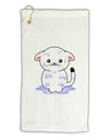 TooLoud Wet Pussycat Micro Terry Gromet Golf Towel 11&#x22;x19-Golf Towel-TooLoud-White-Davson Sales