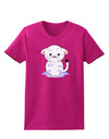 TooLoud Wet Pussycat Womens Dark T-Shirt-TooLoud-Hot-Pink-Small-Davson Sales