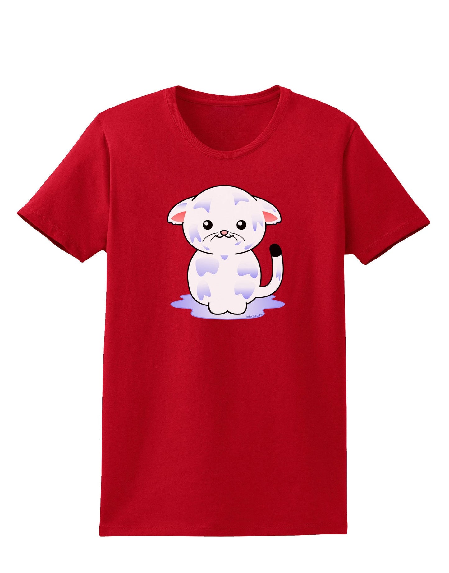 TooLoud Wet Pussycat Womens Dark T-Shirt-TooLoud-Red-X-Small-Davson Sales