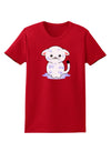 TooLoud Wet Pussycat Womens Dark T-Shirt-TooLoud-Red-X-Small-Davson Sales