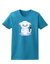 TooLoud Wet Pussycat Womens Dark T-Shirt-TooLoud-Turquoise-X-Small-Davson Sales