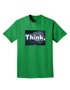 TooLoud What We Think Buddha Adult Dark T-Shirt-Mens T-Shirt-TooLoud-Kelly-Green-Small-Davson Sales