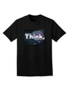 TooLoud What We Think Buddha Adult Dark T-Shirt-Mens T-Shirt-TooLoud-Black-Small-Davson Sales