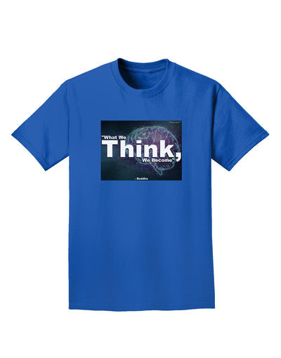 TooLoud What We Think Buddha Adult Dark T-Shirt-Mens T-Shirt-TooLoud-Royal-Blue-Small-Davson Sales