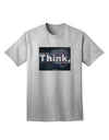 TooLoud What We Think Buddha Adult T-Shirt-unisex t-shirt-TooLoud-AshGray-Small-Davson Sales