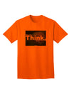 TooLoud What We Think Buddha Adult T-Shirt-unisex t-shirt-TooLoud-Orange-Small-Davson Sales