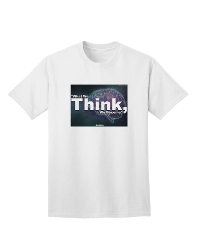 TooLoud What We Think Buddha Adult T-Shirt-unisex t-shirt-TooLoud-White-Small-Davson Sales