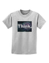 TooLoud What We Think Buddha Childrens T-Shirt-Childrens T-Shirt-TooLoud-AshGray-X-Small-Davson Sales