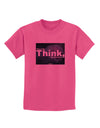 TooLoud What We Think Buddha Childrens T-Shirt-Childrens T-Shirt-TooLoud-Sangria-X-Small-Davson Sales