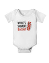 TooLoud What's Shakin' Bacon Baby Romper Bodysuit-Baby Romper-TooLoud-White-06-Months-Davson Sales