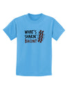 TooLoud What's Shakin' Bacon Childrens T-Shirt-Childrens T-Shirt-TooLoud-Aquatic-Blue-X-Small-Davson Sales