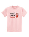 TooLoud What's Shakin' Bacon Childrens T-Shirt-Childrens T-Shirt-TooLoud-PalePink-X-Small-Davson Sales