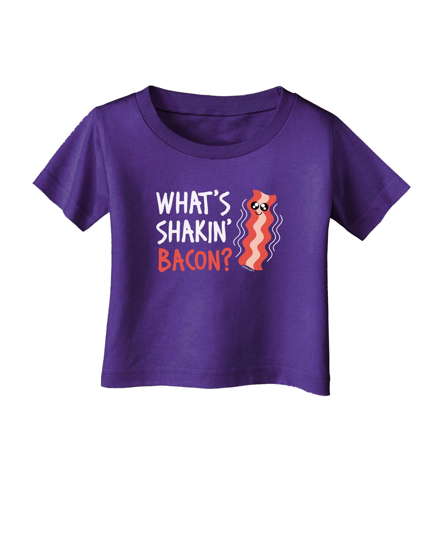 TooLoud What's Shakin' Bacon Infant T-Shirt Dark-Infant T-Shirt-TooLoud-Purple-06-Months-Davson Sales