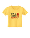 TooLoud What's Shakin' Bacon Toddler T-Shirt-Toddler T-Shirt-TooLoud-Yellow-2T-Davson Sales