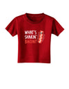 TooLoud What's Shakin' Bacon Toddler T-Shirt Dark-Toddler T-Shirt-TooLoud-Red-2T-Davson Sales