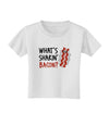 TooLoud What's Shakin' Bacon Toddler T-Shirt-Toddler T-Shirt-TooLoud-White-2T-Davson Sales