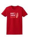 TooLoud What's Shakin' Bacon Womens Dark T-Shirt-TooLoud-Red-X-Small-Davson Sales