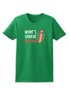 TooLoud What's Shakin' Bacon Womens Dark T-Shirt-TooLoud-Kelly-Green-X-Small-Davson Sales