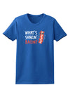 TooLoud What's Shakin' Bacon Womens Dark T-Shirt-TooLoud-Royal-Blue-X-Small-Davson Sales