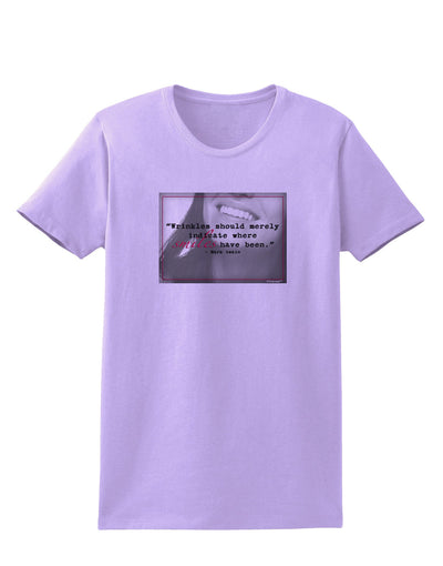 TooLoud Where Smiles Mark Twain Womens T-Shirt-Womens T-Shirt-TooLoud-Lavender-X-Small-Davson Sales