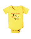 TooLoud Where There Is Love Gandhi Baby Romper Bodysuit-Baby Romper-TooLoud-Yellow-06-Months-Davson Sales