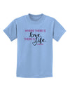 TooLoud Where There Is Love Gandhi Childrens T-Shirt-Childrens T-Shirt-TooLoud-Light-Blue-X-Small-Davson Sales